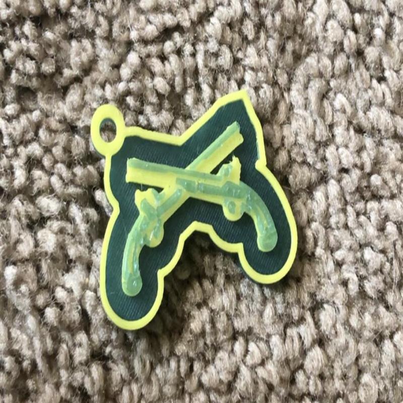 MP Cross Pistols Keychain