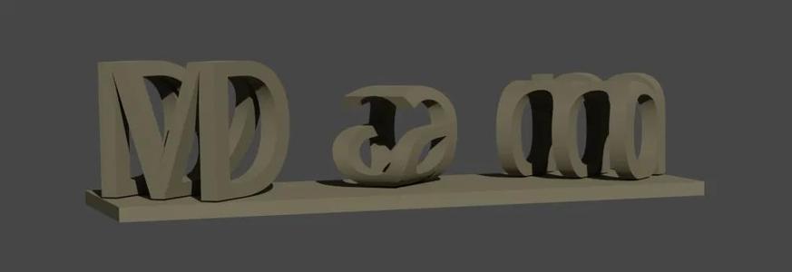 DUAL LETTER ILLUSION, Mom Dad