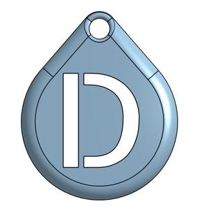letter d name tag