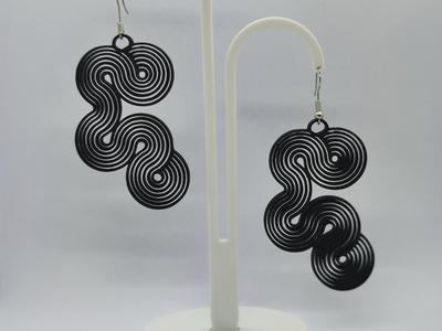 Infinite spiral earrings