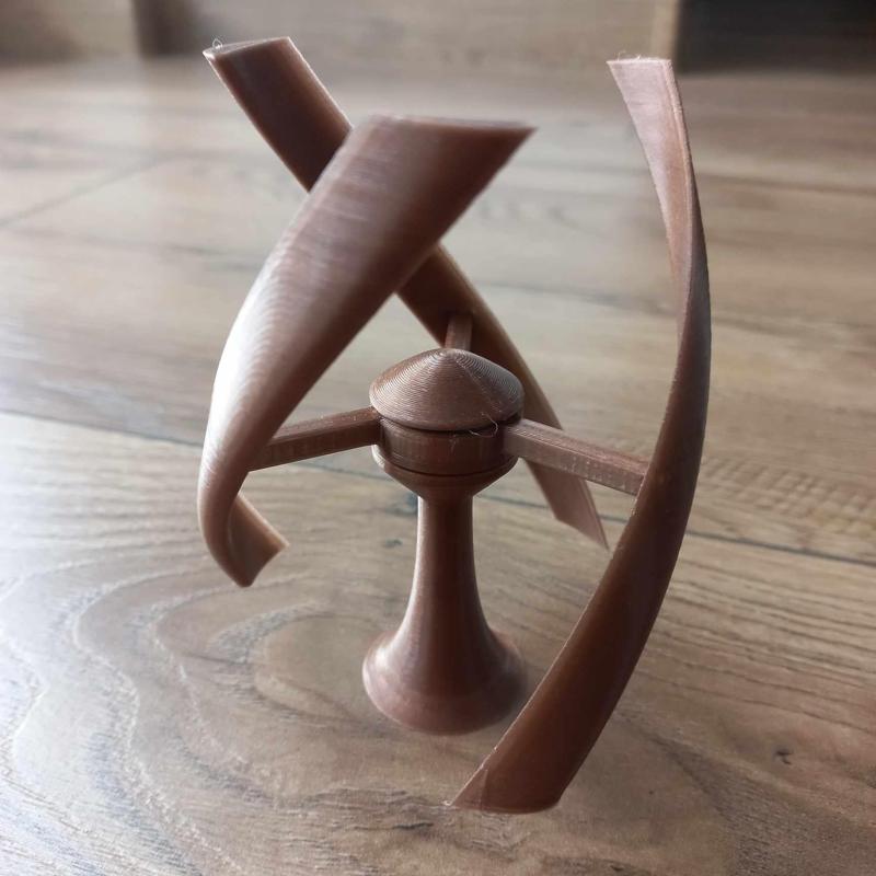 Vertical Axis Wind Turbine working model