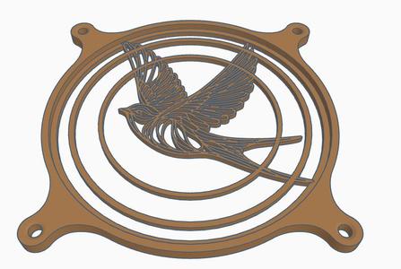 Fan cover: Circles of life (120 mm)