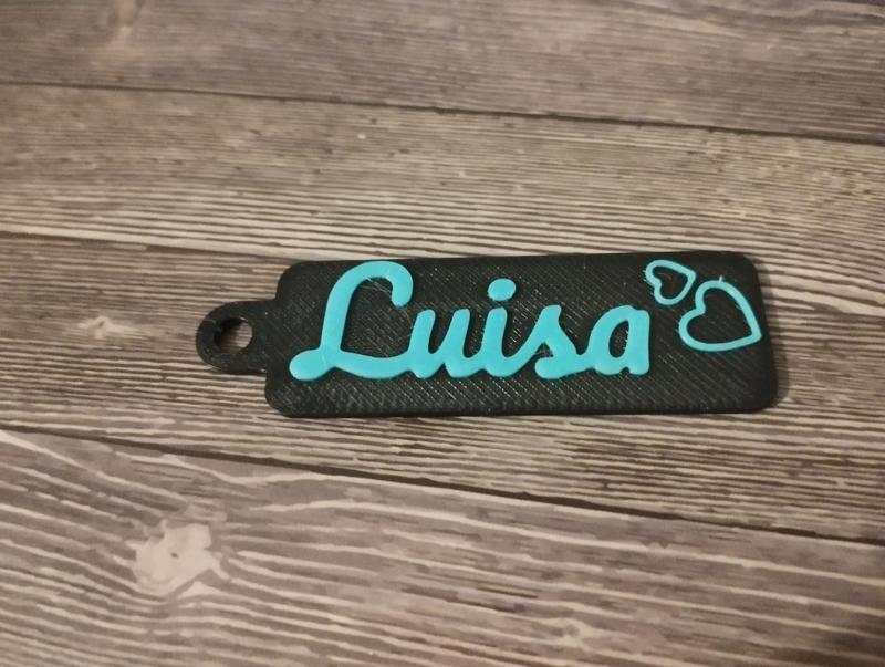 Schlüsselanhänger mit Namen / Keychain with Name Luisa