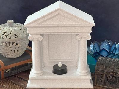 Tiny Tealight Temple (A Modern Naiskos Shrine)