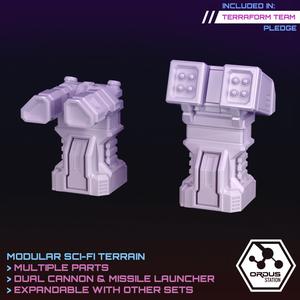 Turrets: Missile Launcher & Dual Cannon (Orbital Defences)