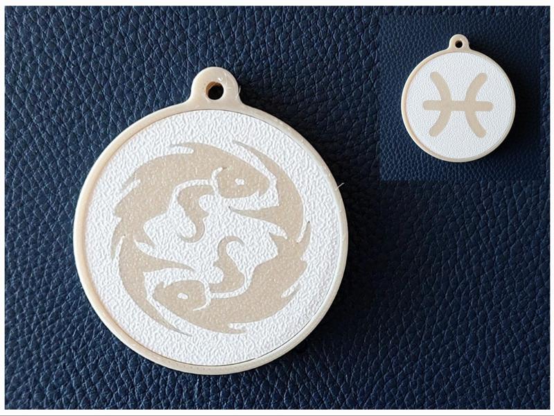 Pisces Zodiac Keychain