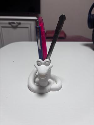 Snake year pen holder