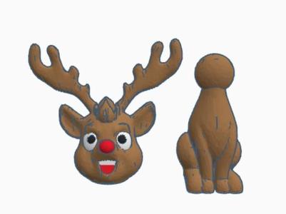 reindeer with poseable head