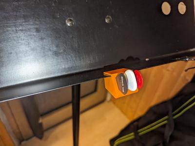 Guitar pick holder for music stand