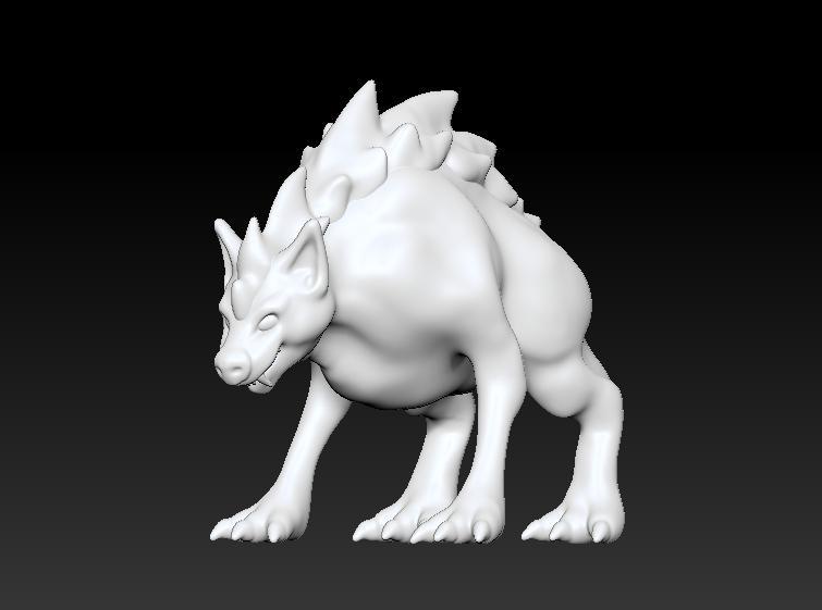 Stylized Giant Hyena