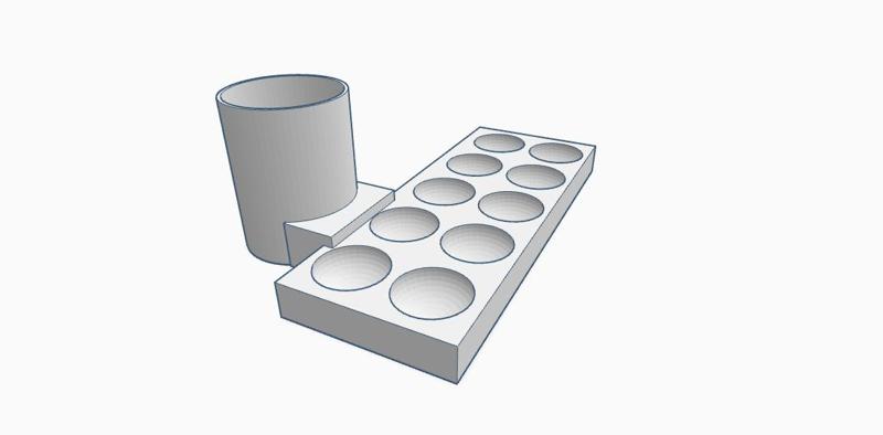 paint and paintbrush set