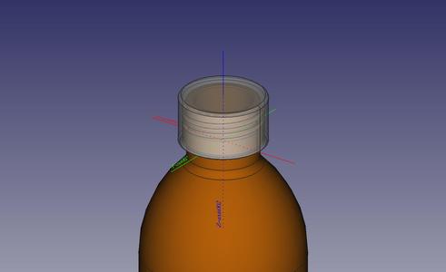 Bottle with screw on lid