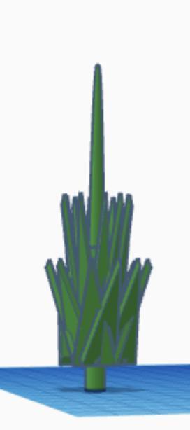 5mm effect for guns but tall and thin. GOod for snipers and rifles