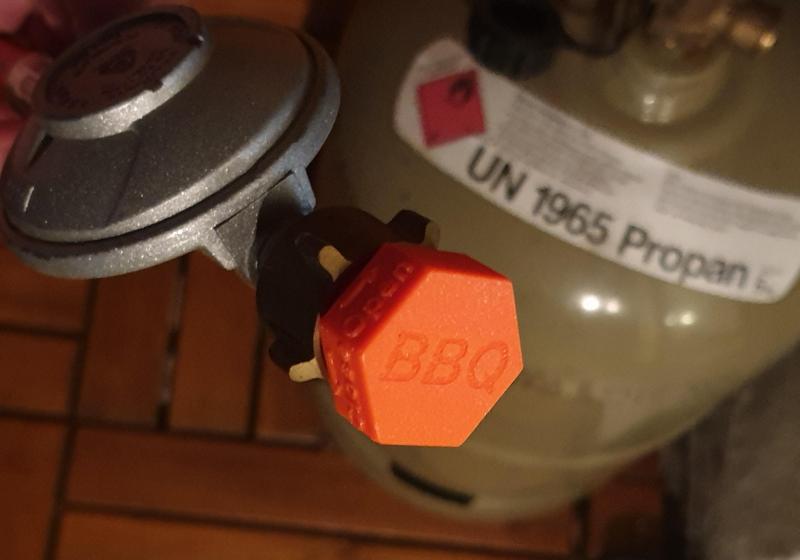 Gas bottle BBQ hose dust cap