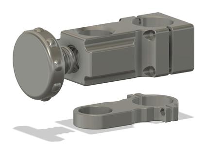 Sonnenschirmhalter für Rohrdurchmesser 42.5mm Eckversion (Balkongeländer)