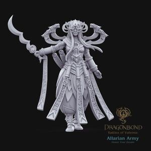 Allarian General Dragon Queen - Qan Elyse I from the Dragonbond Wargame