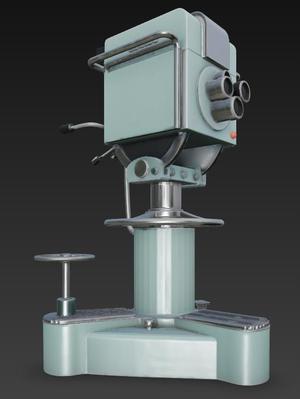 Figures Modelism Miniatures TV Studio Camera Vintage TV Studio 40s 50s