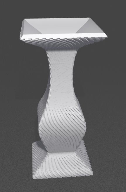 Säulenvase einzigartig