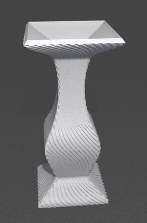 Säulenvase einzigartig