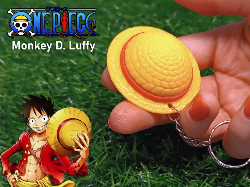 One Piece Straw Hat Keychain Monkey D Luffy