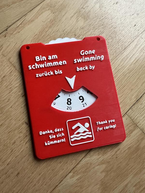 Winter swimmer time disk