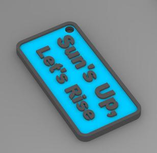 3D Quote Keychain - 10