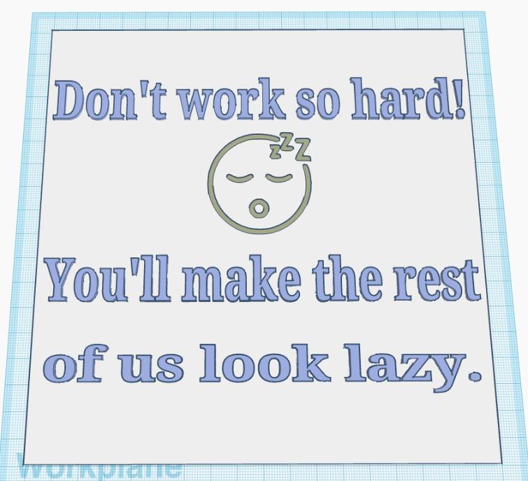 Sleeping At Work Sign