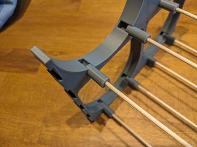 Bottle rack conector