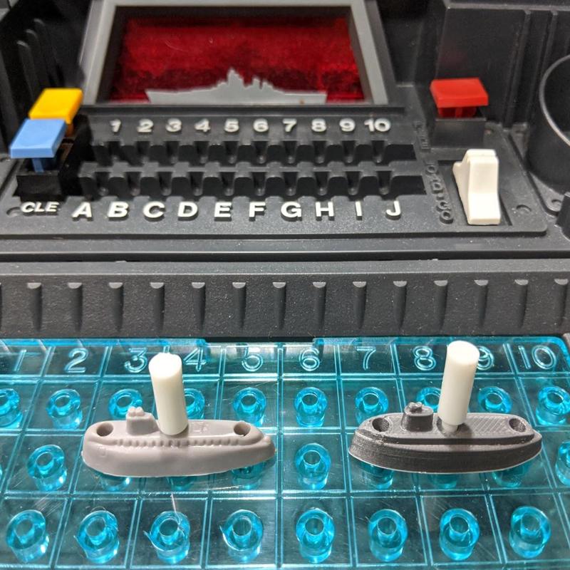 Replacement Battleship Submarine Game Piece