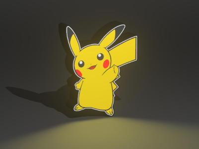 Lightbox Pikachu Pokémon LED Light Pokémon RGB