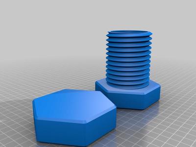 Schrauben-Schraubendose 80mm 6-Kant