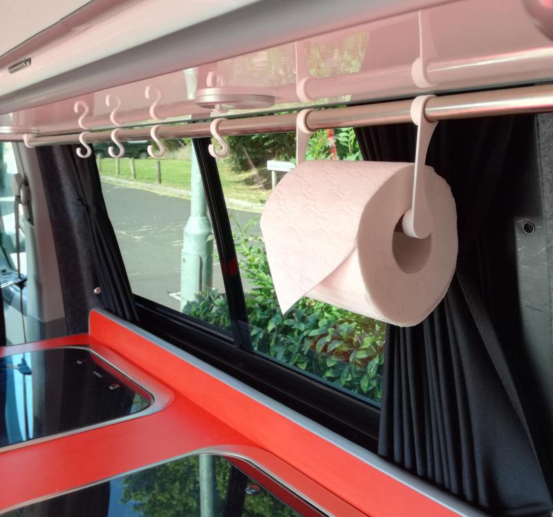 Campervan/van hanging rail system
