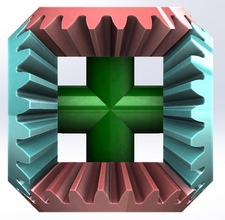 Bevel gear transmission-4 gears