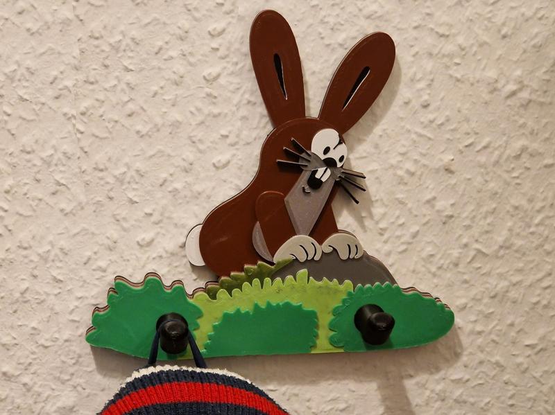 Der kleine Maulwurf - Hase (Krtek a zajíček) - Kids CoatHanger (Little Mole)