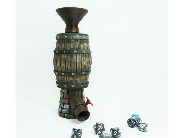 Craft a Barrel Dice Tower