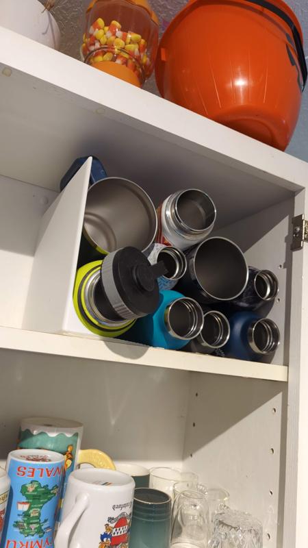 Hydro Flask Bottle Wall for Cupboards