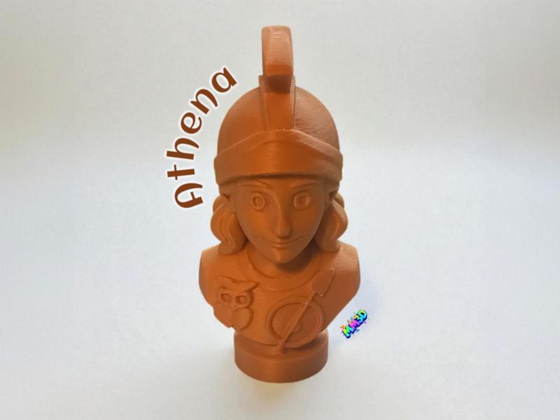 Cartoon Inspired Bust of Athena