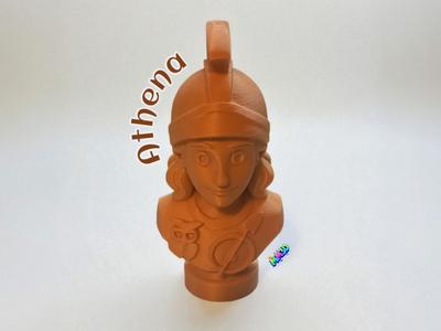 Cartoon Inspired Bust of Athena