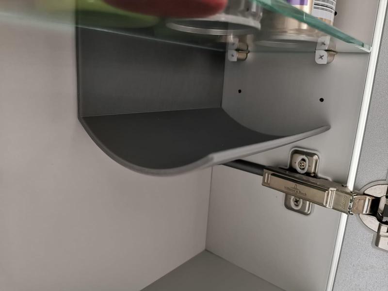 Spiegelschrank-Hakenhalterung / Mirror Cabinet Hook Holder