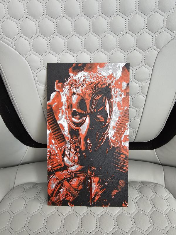 Deadpool Hueforge - Burning