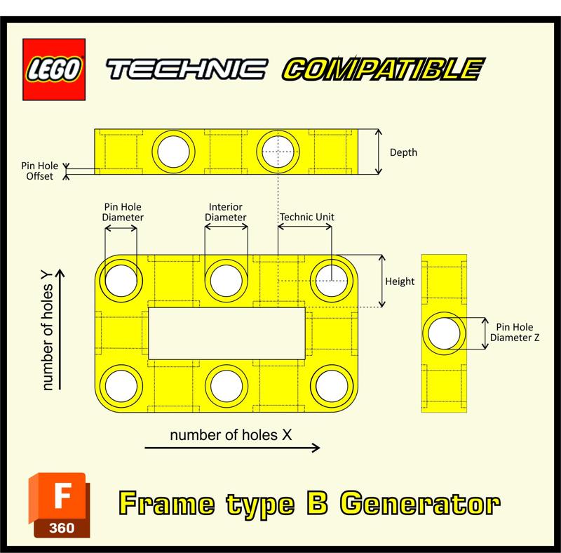 LEGO Technic frame type B