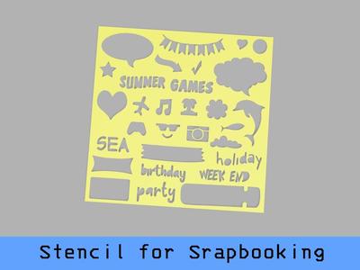 Stencil for Scrapbooking