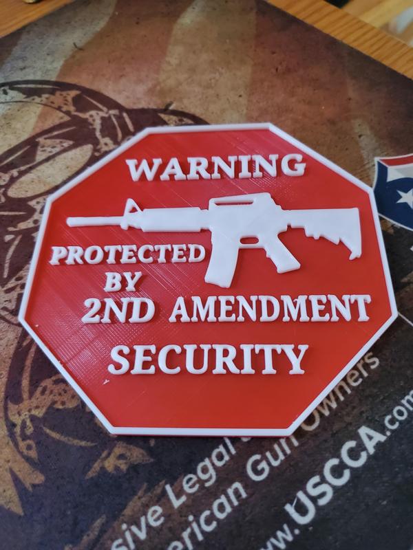 Protected by 2nd Amendment security.