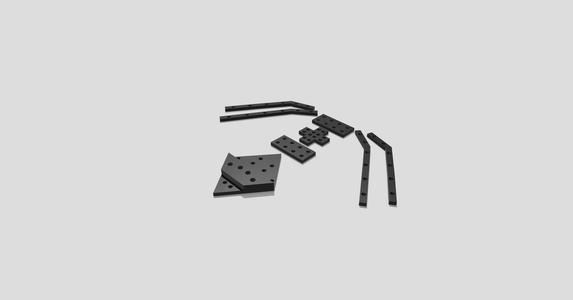 ebenkunst.de Verbindungsstücke für 4-teilige Wandkunstwerke "Leonis"-Löwe