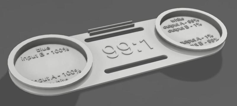 Optical fiber splitter spool support (99:1)