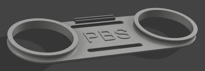 Optical fiber splitter spool support (PBS)