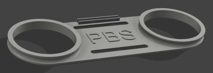 Optical fiber splitter spool support (PBS)