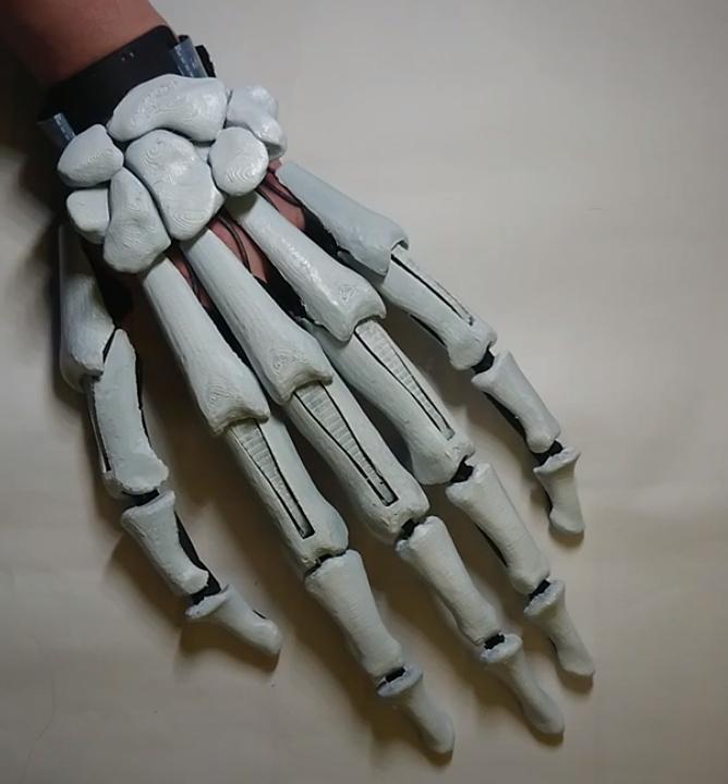 Skeleton skin for my Articulated finger extensions