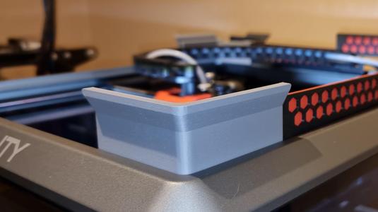 Creality K1/K1C Hinged Lid Riser using stock hardware