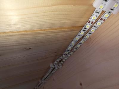 Double and Single led strip holder in 22.5 angle